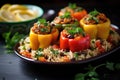 cauliflower rice stir-fry with mixed veggies