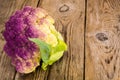 Cauliflower of violet color Royalty Free Stock Photo