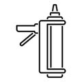 Caulk gun tube icon outline vector. Adhesive glue