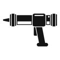 Caulk gun tube icon simple vector. Adhesive glue