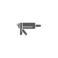 Caulk gun vector icon symbol tools isolated on white background Royalty Free Stock Photo