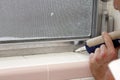 Caulking a Bathroom Window Frame