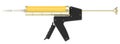 Caulking Gun, Silicone Gun. Hand Caulking Gun, Caulk Gun, Sealant Gun with silicone sealant tube, 3D rendering