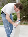 Caulking Project Royalty Free Stock Photo