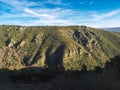 Caurel Syncline or O Courel geological fold. Quiroga, Lugo, Spain. Royalty Free Stock Photo