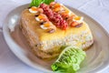 Causa Limena, a Typical Dish in Peruvian Cuisine Royalty Free Stock Photo