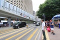 Causeway Bay street view in Hong Kong