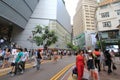 Causeway Bay street view in Hong Kong Royalty Free Stock Photo