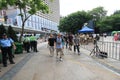 Causeway Bay street view in Hong Kong