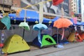Causeway Bay umbrella movement in Hong Kong