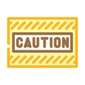 caution alert color icon vector illustration Royalty Free Stock Photo