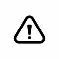Caution Alert, Warning Sign Vector Icon Illustration Royalty Free Stock Photo