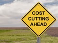 Caution - Cost Cutting Ahead Royalty Free Stock Photo