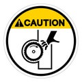 Caution Cutting and Crush Hazard Symbol Sign, Vector Illustration, Isolate On White Background Label .EPS10