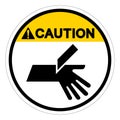 Caution Cutting Hand Symbol Sign, Vector Illustration, Isolate On White Background Label .EPS10