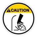 Caution Cutting Hazard Symbol Sign, Vector Illustration, Isolate On White Background Label .EPS10