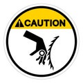 Caution Cutting Hazard Symbol Sign, Vector Illustration, Isolate On White Background Label .EPS10