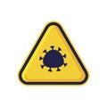 Caution danger of infection sing concept for COVID-19 corona virus situations vector illustrations