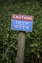 Caution! Deep Water Royalty Free Stock Photo