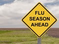 Caution - Flu Season Ahead Royalty Free Stock Photo