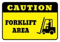 Caution-Forklift area