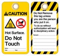 Caution Hot Surface Do not touch Symbol Sign ,Vector Illustration, Isolate On White Background Label. EPS10 Royalty Free Stock Photo