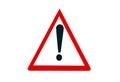 Caution icon traffic sign Royalty Free Stock Photo