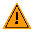 Caution icon vector,Warning symbol