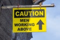 Caution men working above