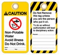 Caution Non-Potable Water Avoid Illness Do Not Drink Symbol Sign ,Vector Illustration, Isolate On White Background Label. EPS10 Royalty Free Stock Photo