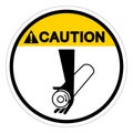 Caution Pinch Point Symbol Sign, Vector Illustration, Isolate On White Background Label .EPS10