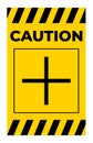 Caution Plus Positive Polarity Symbol Sign