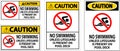 Caution Pool Sign No Swimming Unless Lifeguard Is Present On Pool Deck Royalty Free Stock Photo
