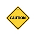 Caution road sign. Vector illustration decorative design