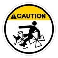 Caution Rotating Paddles Will Crush Entangle Or Amputate Symbol Sign, Vector Illustration, Isolate On White Background Label . Royalty Free Stock Photo