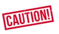 Caution rubber stamp Royalty Free Stock Photo