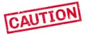 Caution rubber stamp Royalty Free Stock Photo