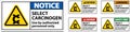 Caution Select Carcinogen Label On White Background