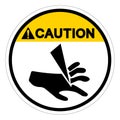 Caution Sharp Edges Watch Your Fingers Symbol Sign, Vector Illustration, Isolate On White Background Label .EPS10