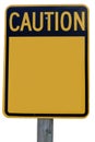 Caution Sign Royalty Free Stock Photo