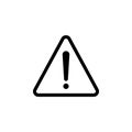 Caution sign icon vector design Royalty Free Stock Photo