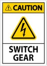 Caution Sign, Switch Gear Sign