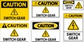 Caution Sign, Switch Gear Sign