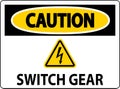 Caution Sign, Switch Gear Sign