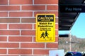 Caution and pay here