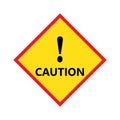 Caution signs. Symbols danger and warning signs. warning attention.