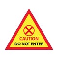 Caution signs. Symbols danger and warning signs. warning attention. danger sign.