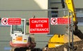 Caution - Site Entrance