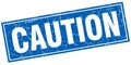 caution stamp Royalty Free Stock Photo