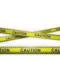 Caution stripes isolated on white with copyspace